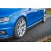 Накладки сплиттеры на пороги на Audi A4 B8 / S4 B8